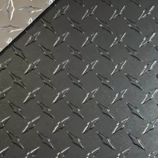 4' x 8' Charcoal Grey Aluminum Diamond Plate Sheet .025” (1/40th) Thick Embossed