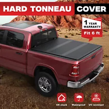 6FT 3-Fold Fiberglass Hard Tonneau Cover For 1983-2011 Ford Ranger Truck Bed New