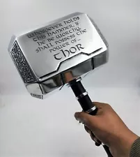 Thor Hammer Metal MCU Thor Mjolnir Cosplay 1/1 Scale Movie Replica