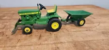 ERTL John Deere JD model 140 Lawn & Garden tractor w/plow & trailer