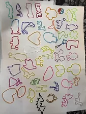 HUGE Bulk Lot Silly Bands Silicone Bands Colored Rubber Bandz Wholesale A2