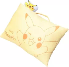 Pokemon Pillow With Mascot Pikachu 40x30x9cm Pocket Monster Cushion Plush NEW