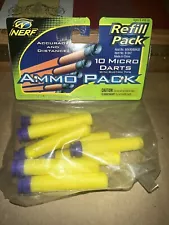 NERF 10 Pack Micro Darts with Suction Tips Cups BRAND NEW SEALED