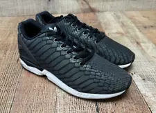 adidas ZX Flux Xeno Reflective Sneaker Shoes Men's Size 8 Black Low Top Snake