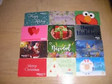 Walmart 12 different new and used collectible gift cards