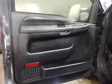 2004 F250SD DRIVER DOOR PANEL, BLACK HARLEY-DAVIDSON W/POWER SWITCH (For: Ford F-250 Super Duty)