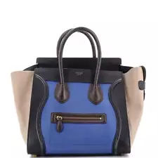 Celine Tricolor Luggage Bag Leather Mini