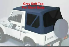 Replacement Soft Top For 1987-1994 Suzuki Samurai Premium Grey Clear Windows (For: 1987 Suzuki Samurai)