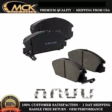 Front Ceramic Brake Pad Set For Honda Accord Acura w/Rear Drum Brake 1986-1989 (For: 1988 Honda Accord)