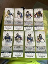 (8) St Louis Rams Unused Tickets from Aaron Donald’s rookie Season