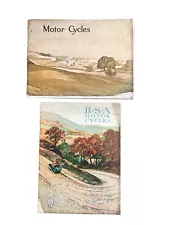 BSA Motorcycles Sales Brochures Original 1924 & 1926, x2