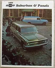 CHEVROLET SUBURBAN & PANELS USA Sales Brochure For 1969 #D-67128 Aug 1968