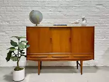 DANISH Mid Century MODERN Teak Credenza / SIDEBOARD, c. 1960's