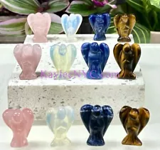 Wholesale Lot 12 PCs 1” Mix Crystal Angel Healing Energy