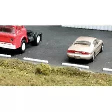 CONCRETE CAR STOPS / BUMPERS for PARKING LOT - pack of 24 N Scale KIT - NEW