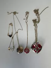 Lot of 5 Sailor Moon Jewelry Locket Necklaces & Bracelets