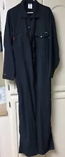 Workrite Men’s FR Nomex Industrial Coveralls Navy Blue Sz 48R