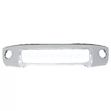 Fit For 2007-2013 Toyota Tundra Truck Chrome Front Bumper Steel W/O Radar Hole (For: Toyota Tundra)