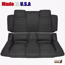 2007 2008 2009 Ford Mustang V6 Rear Bench Bottom & Top Leather Cover Dk Charcoal