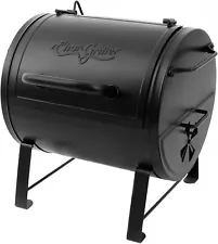 Smoker Side Fire Box Portable Charcoal Grill Alloy Steel Powder Coated Black New