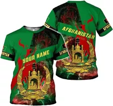 Personalized Afghanistan Shirt 3D, Afghan Clothes for Men and Women, Afghanistan