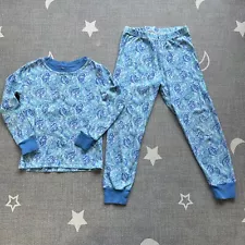 LILLY PULITZER for POTTERY BARN Blue Turtley Top Pants Pajama Set Size 6