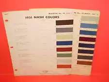 1951 NASH RAMBLER STATESMAN AMBASSADOR 1954 1955 METROPOLITAN PAINT CHIPS