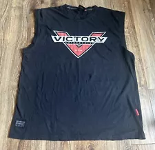 Victory Motorcycles Size Men’s XLarge Black Tank Muscle TShirt Sleeveless