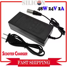 24V 2A New Scooter Battery Charger for eZip 4.0 400 500 750 900 Trailz Bike US