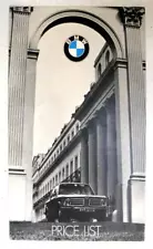 BMW Range Car Sales Brochure Price List 1971 1602 2002 2000 3.0S ++