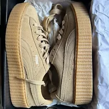 Size 8 - PUMA Fenty x Suede Creeper Oatmeal