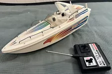 VTG Nikko Radio Control Sea Hawk RC Remote Control Speedboat 27 MHz Untested