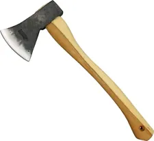 Marbles Camp 6" 1045 High Carbon Steel Axe Head American Hickory Handle w/Hole