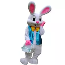 MatGui Easter Rabbit Bunny Rabbit Mascot Costume Adult Size Fancy Dress (bunny)