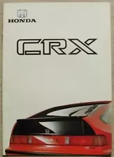 HONDA CRX Car Sales Brochure Nov 1987