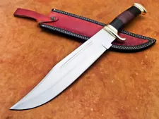 Handmade D2 18" Hunting Crocodile Dundee High Polish Survival Bowie Knife 9702