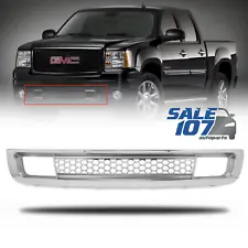 For 2007-2013 GMC Sierra 1500 Denali Front Lower Bumper Grille Mesh Chrome Inser (For: 2009 GMC Sierra 1500 Hybrid)