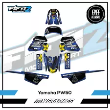 Yamaha PW 50 Motocross Graphics Kit Decals Stickers Wrap