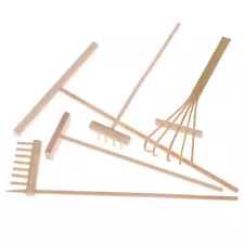 5Pcs Mini Bamboo Rake for Zen Garden Sand Tabletop Meditation Feng Shui Decor Sn