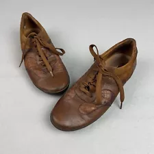 Franco Cuadra Casual Lace Up Shoes Sneakers Mens 7 Brown Exotic Leather Hipster