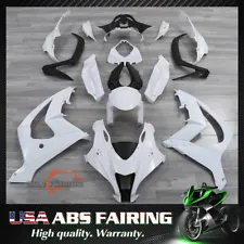 White Unpainted ABS Fairing Kit BodyWork for KAWASAKI NINJA ZX10R 10R 2016-2019