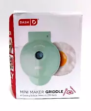 DASH Mini Maker Electric Round Griddle for Individual Pancakes, Aqua,4 Inch