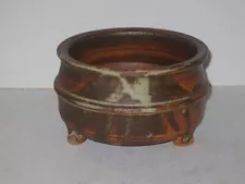 Warren Mackenzie Stoneware Pottery Banded Bowl With Unique Matte Glaze, Marked