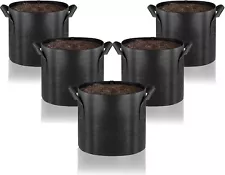 Fabric Grow Bags - Durable Fabric Pots with Handles for Growing Healthy Plants