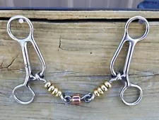 Short Shank Gag Bit with Copper Rollers