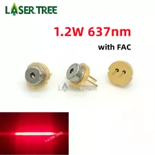 Lasertree 637nm 1200mW High Power Red Laser Diode with FAC Linear