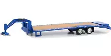 Gooseneck Trailer - Blue w/ Red and White Conspicuity Stripes (Hobby Exclusive)