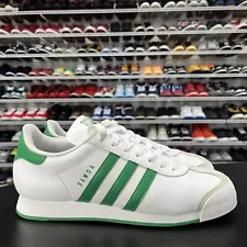 Adidas Samoa White Green Stripe Suede Toe G22597 Men’s Size US 10