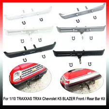 Car Bumper For 1/10 TRAXXAS TRX4 Chevrolet K5 BLAZER Alloy Front/Rear Bar Kits.