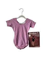 vintage danskin leotard girls youth size 4-6 small deadstock NWT 80s made in USA